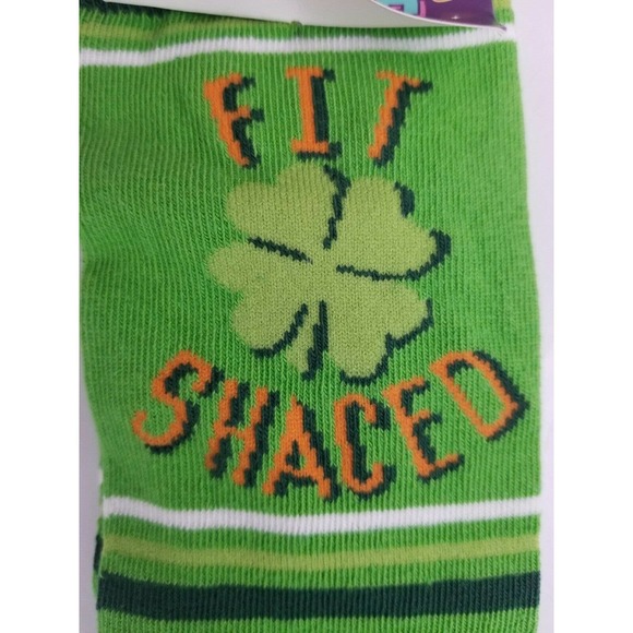 Fit Shaced Socks Funny St Patricks Day Irish Drinking Party Novelty - Picture 5 of 6